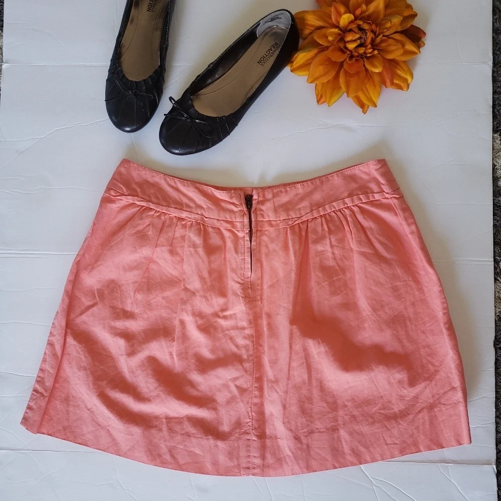 J.CREW LINEN CORAL SKIRT 🌼🏵🌼